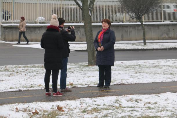 Kristonné Sipos Ágnes nyilatkozik