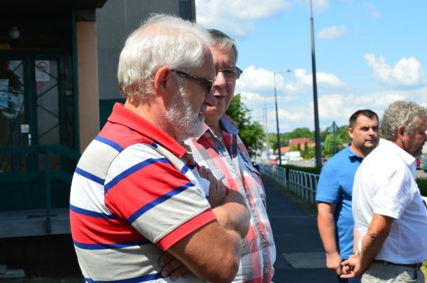 Delegáció a műszaki átadáson