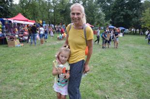 Csépányi Lilla és kislánya is kilátogatott az Ifjúsági Parkba augusztus 20-án.