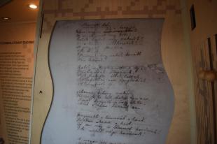 A Nemzeti dal Petőfi kézírásával.