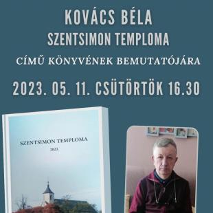 Kovács Béla könyvbemutatójának plakátja.