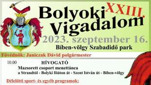 XXIII. Bolyoki Vigadalom plakátja.