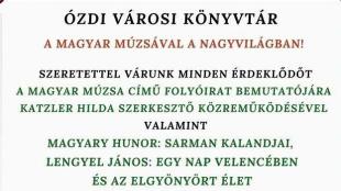 A Magyar Múzsával a nagyvilágban! plakátja.