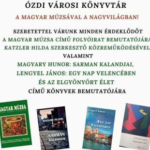 A Magyar Múzsával a nagyvilágban! plakátja.