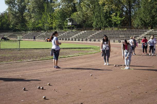 A diákok a kevésbé ismert Pétanque nevű játékot is kipróbálhatták.