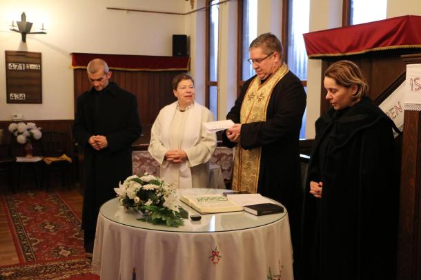 Szőke Gábor, Tóth Melinda Anna, Bodnár Dániel és Veres-Bartha Beáta a nemzetközi ökumenikus héten.