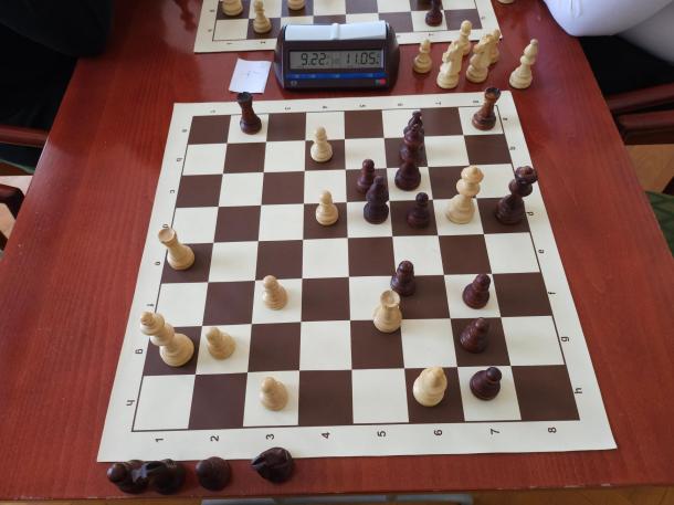 Egy sakk mérkőzés vége.