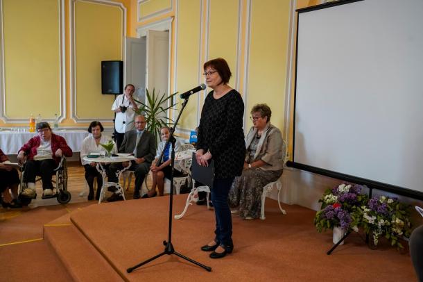Dankóné Magyar Mária könyvtáros köszöntötte a vendégeket.