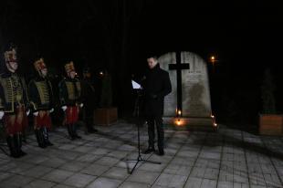 Janiczak Dávid, Ózd város polgármestere mondott beszédet, emlékezve a doni hősökre.