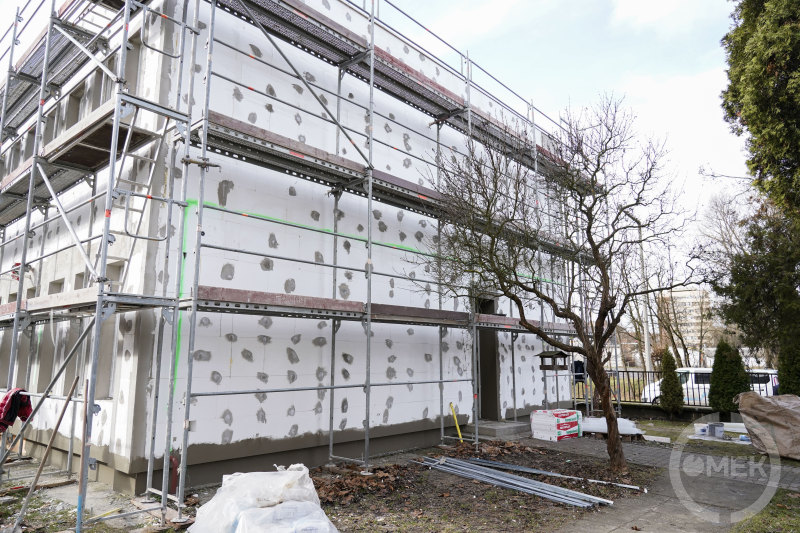 A Nemzetőr úti óvoda szigetelése folyamatban.