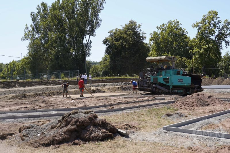 Munkálatok a Zöld Sziget projekt keretében.