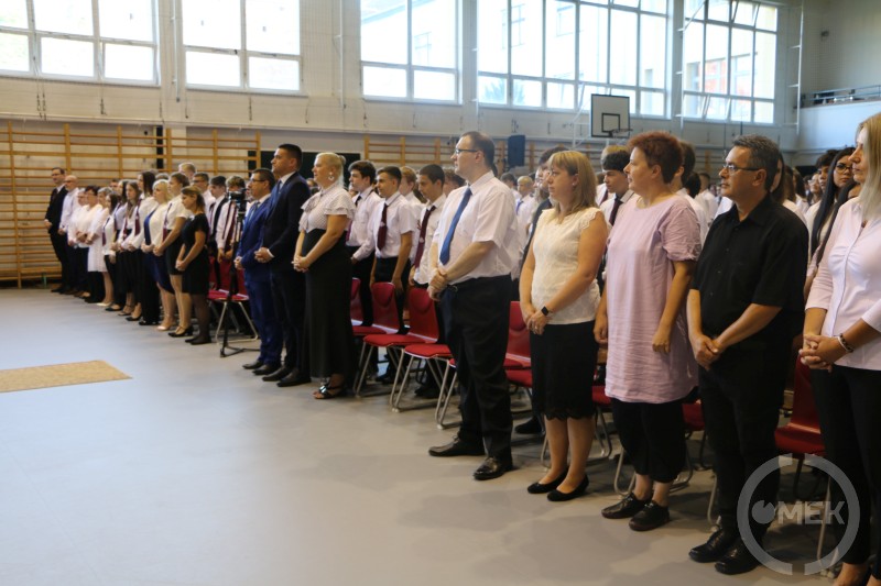 A tanévnyitó egyik pillanata.