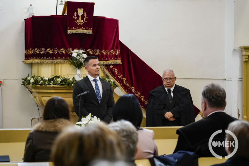 Janiczak Dávid polgármester köszöntő beszédet mondott.