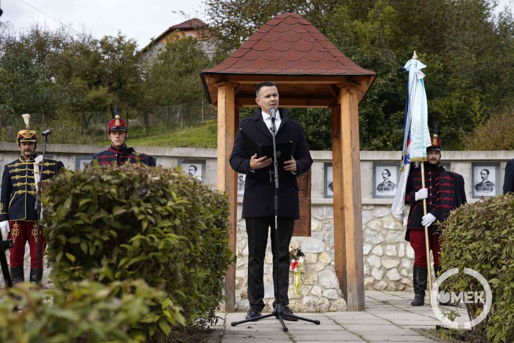 A 176 évvel ezelőtt elhunyt vértanúkra Janiczak Dávid, Ózd város polgármestere emlékezett.