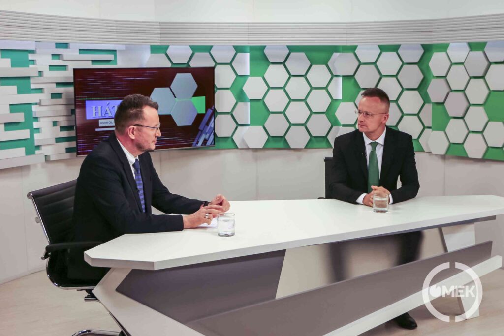 A Háttér című műsor vendége volt Szijjártó Péter külgazdasági és külügyminiszter.