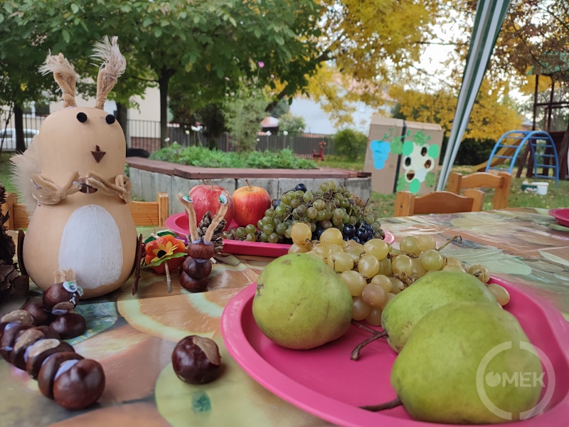 Gyümölcstálak is készültek.