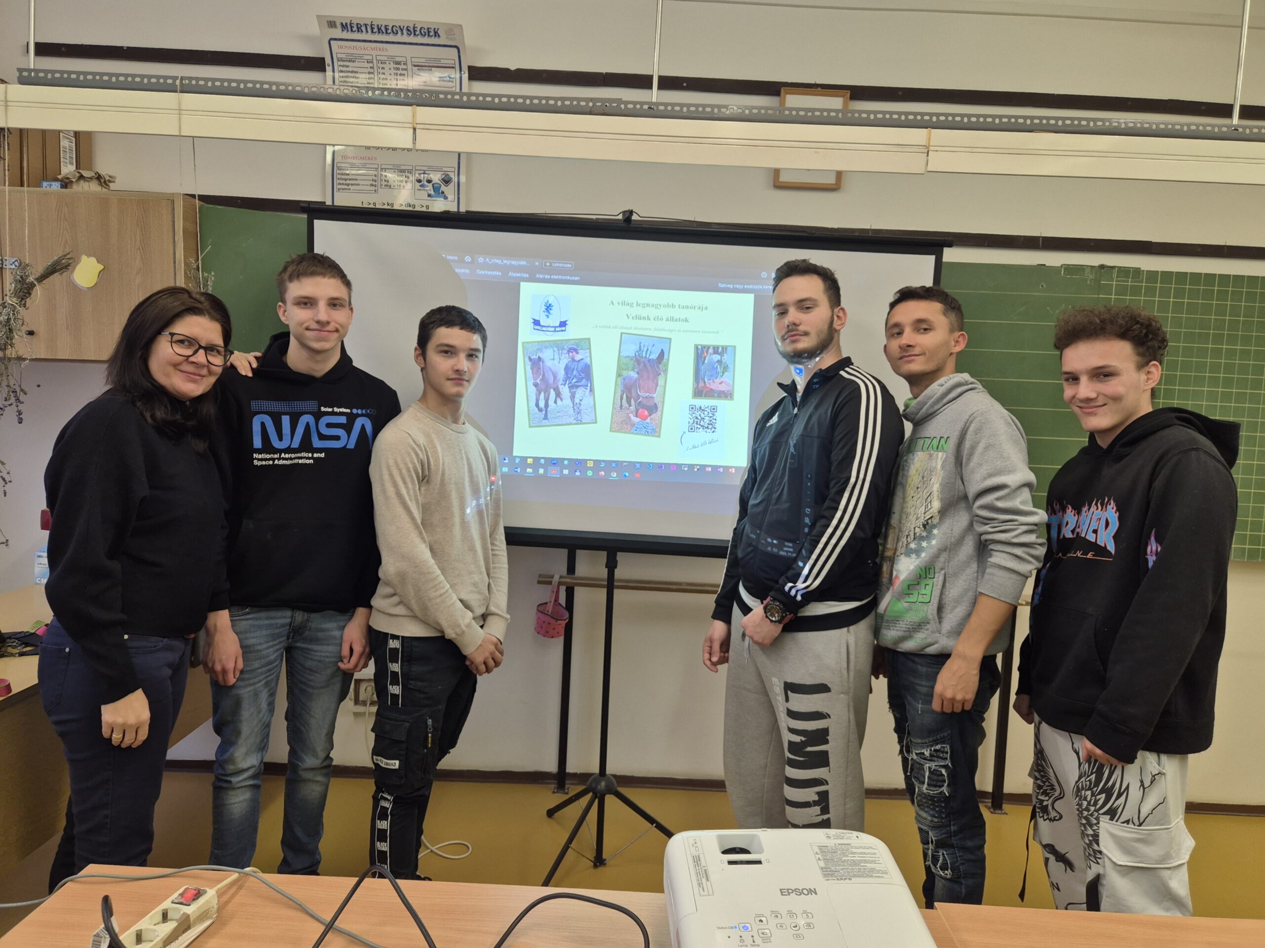 A videókészítő csapat.