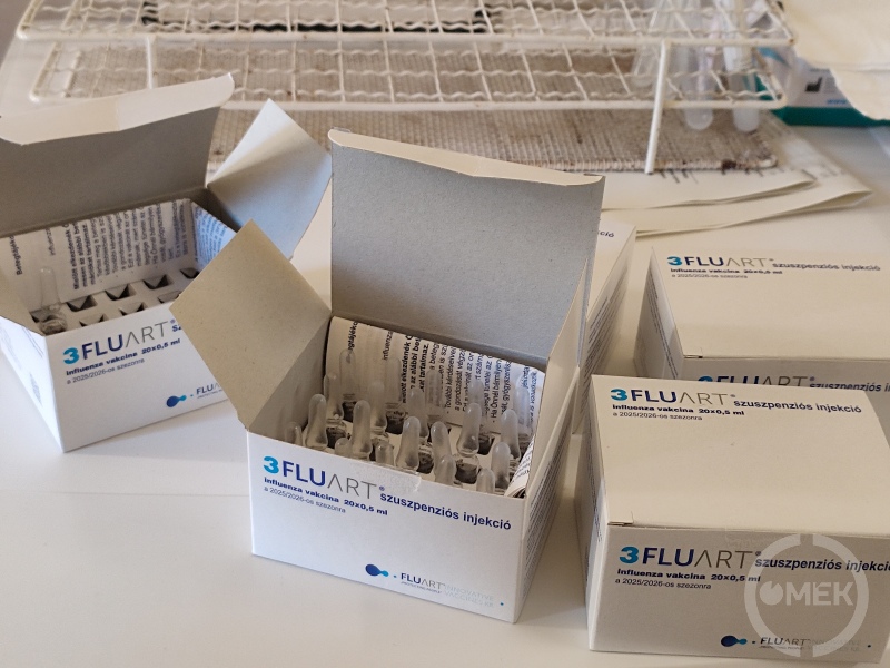 Ampullák a dobozban.