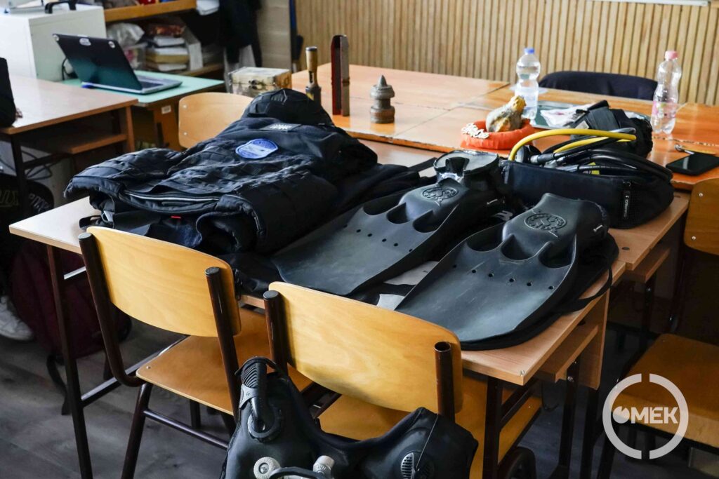 Búvár felszerelés.