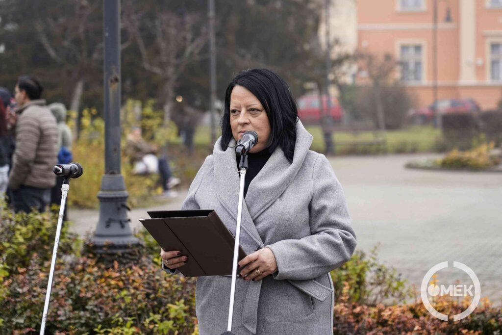 Horváthné Farkas Erika a terület képviselője mondott köszöntőt.