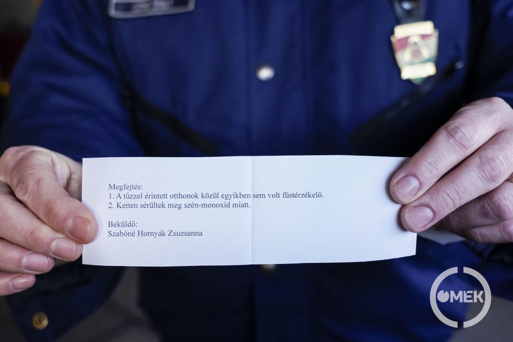 Füstérzékelőt nyert Szabóné Hornyák Zsuzsanna.