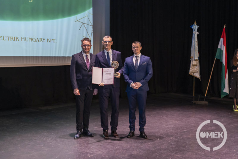Kultúrapártolás, mecenatúra kategóriában a Neutrik Hungary Kft. ügyvezetője, Marton Zsolt vette át a díjat.