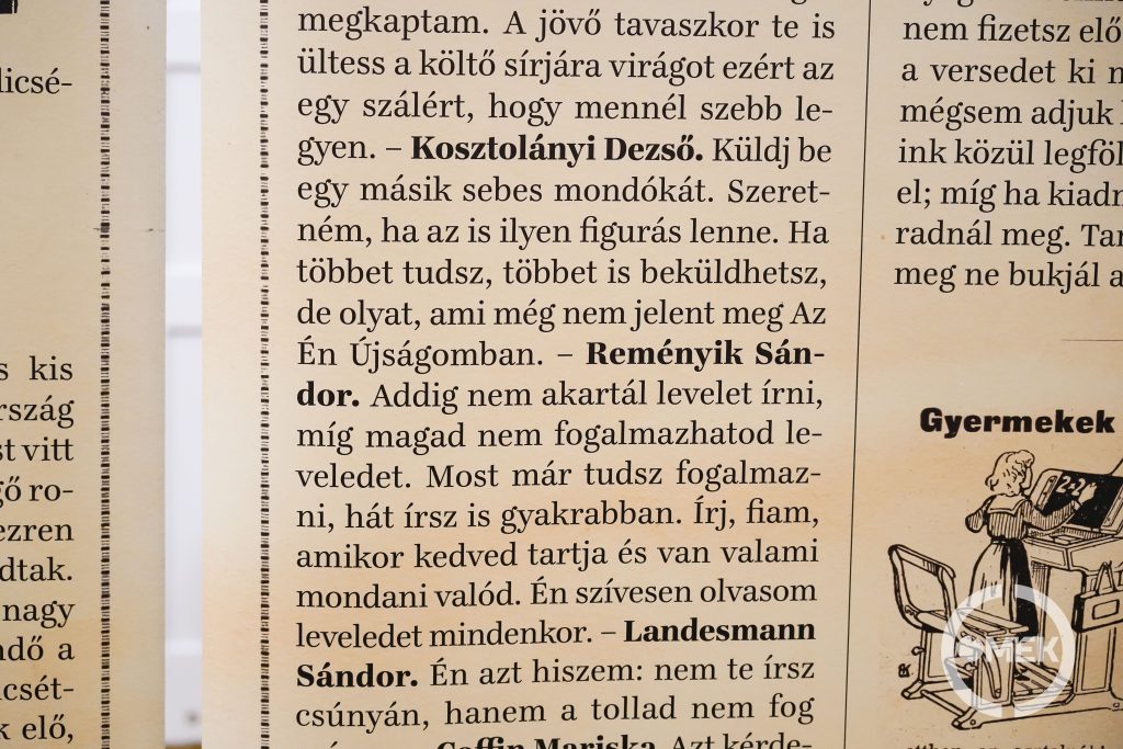 A fiatal Kosztolányi és Reményik is levelezett Pósával.