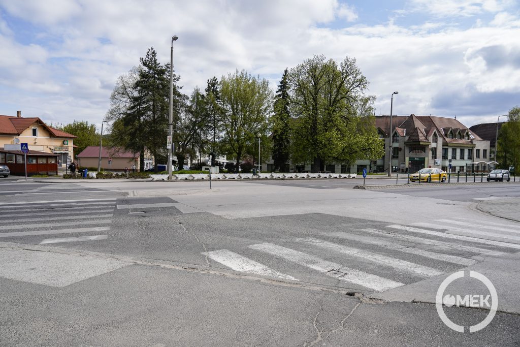 A Munkás úti kereszteződés.