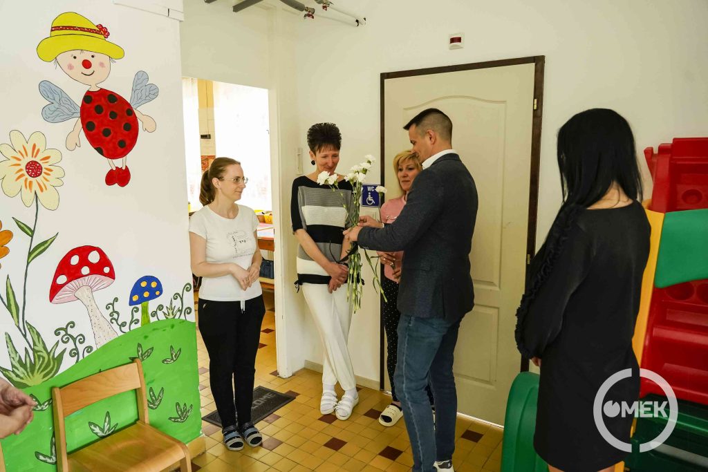 Az Újváros Téri Bölcsődében is jártak a város vezetői.