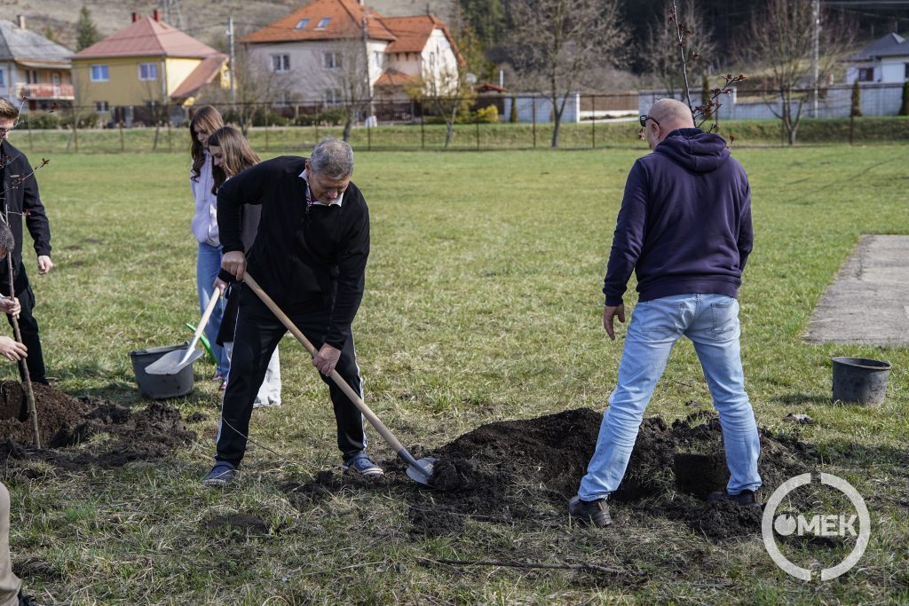 Az ültetéshez utcabeliek is csatlakoztak.