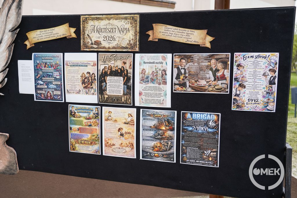 Minden osztály készített egy-egy infografikát is a vershez.