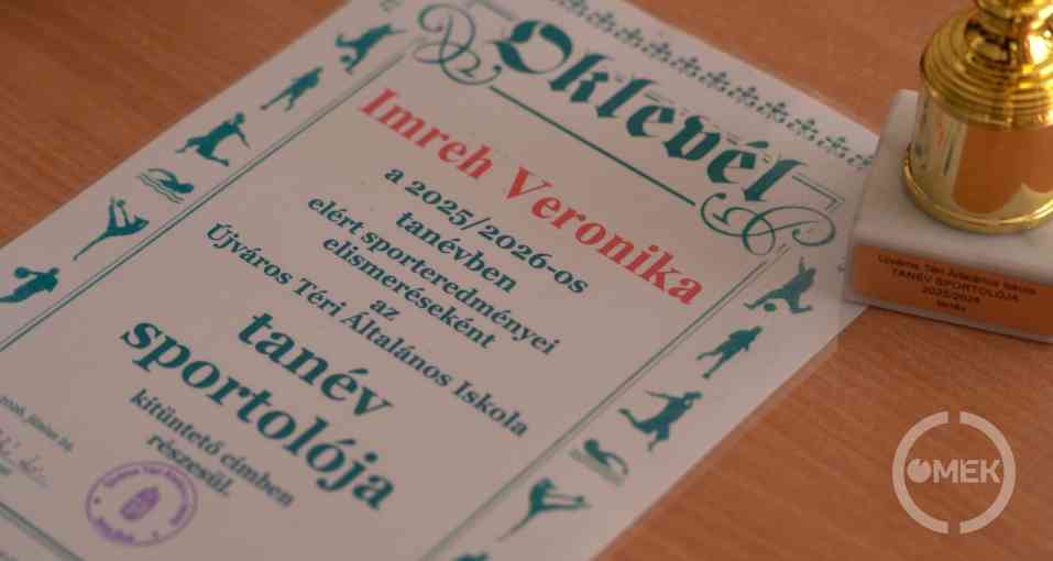 A tanév sportolóját is elismerték.