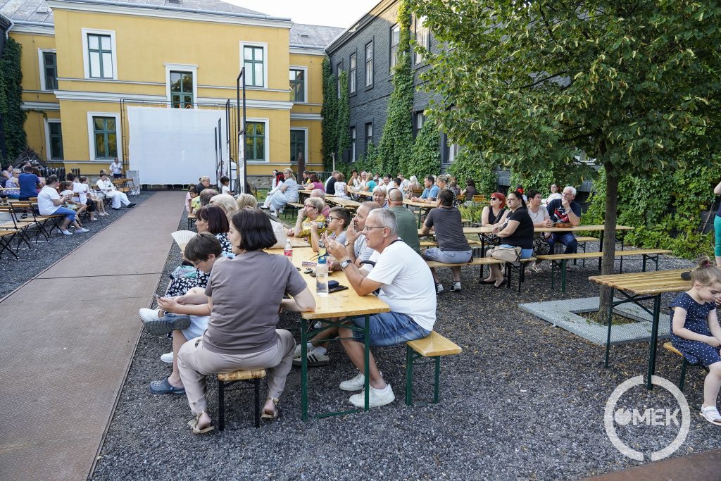 Gyülekeznek a látogatók a Múzeumok Éjszakájára.