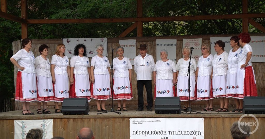 A helyi Búzavirág Népdalkör.