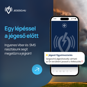 Ingyenes jégeső-riasztó szolgáltatás.