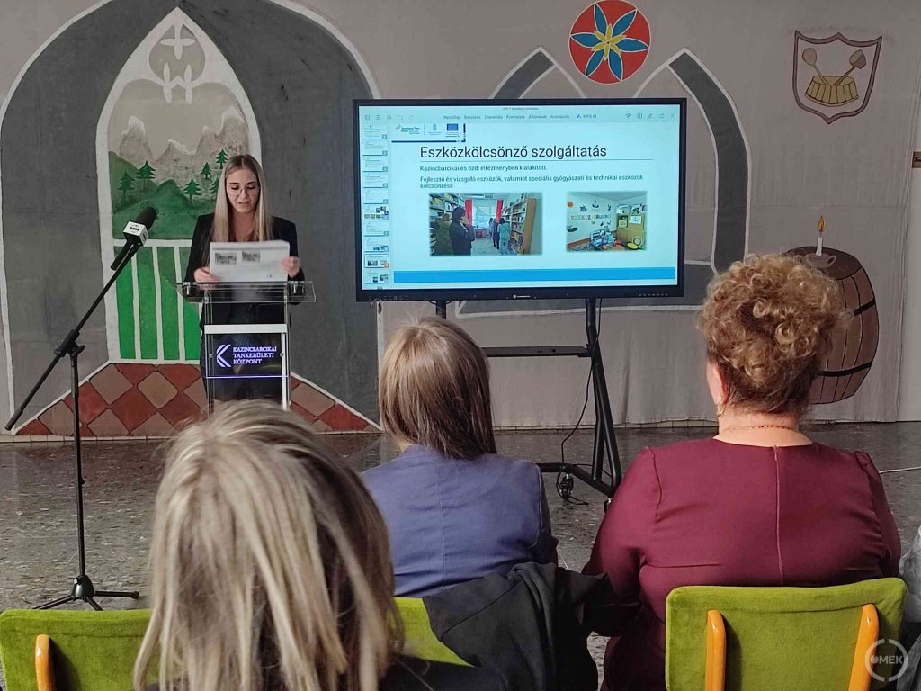 A beruházás részleteiről és megvalósításáról Görömbei Olívia beszélt az összegyűlt szakembereknek.