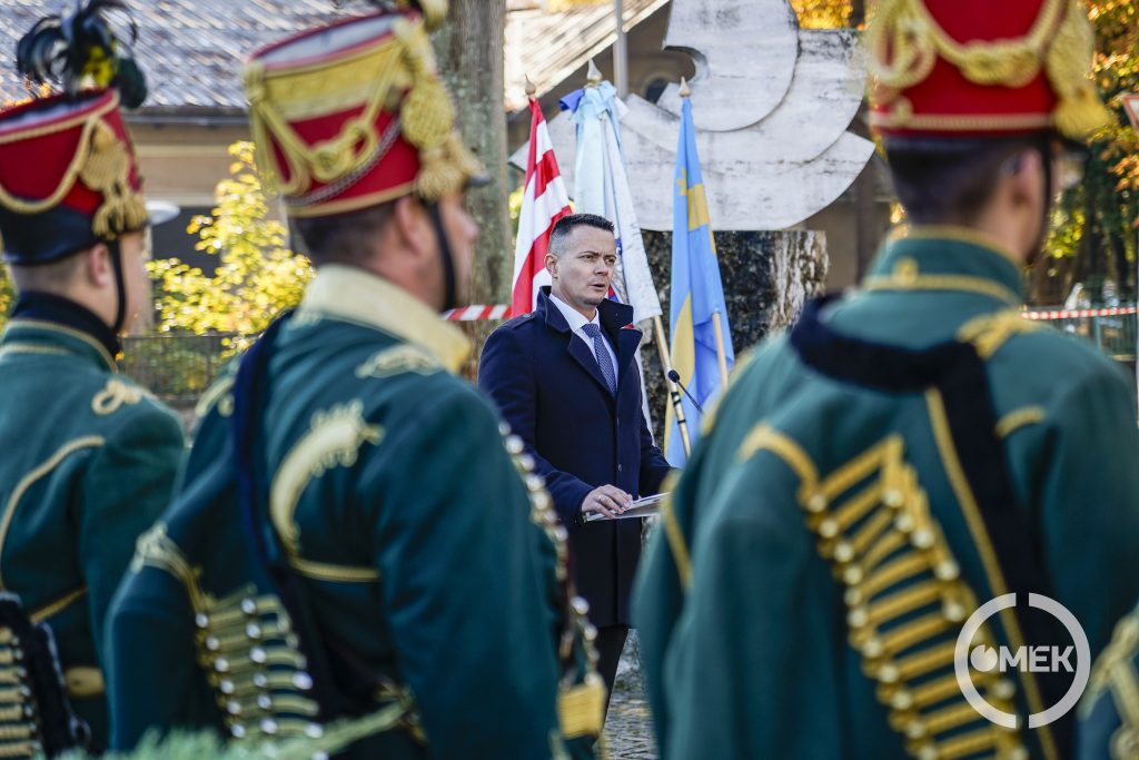 Janiczak Dávid polgármester mondott beszédet.